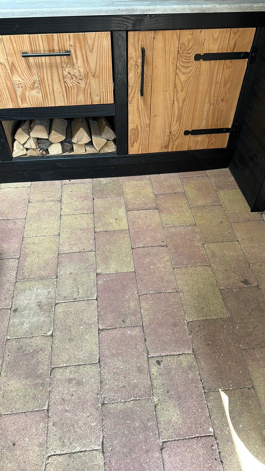 GRATIS Betontegels/ klinkers 20x30 16m2, Tuin en Terras, Ophalen, Gebruikt, Klinkers, 10 m² of meer