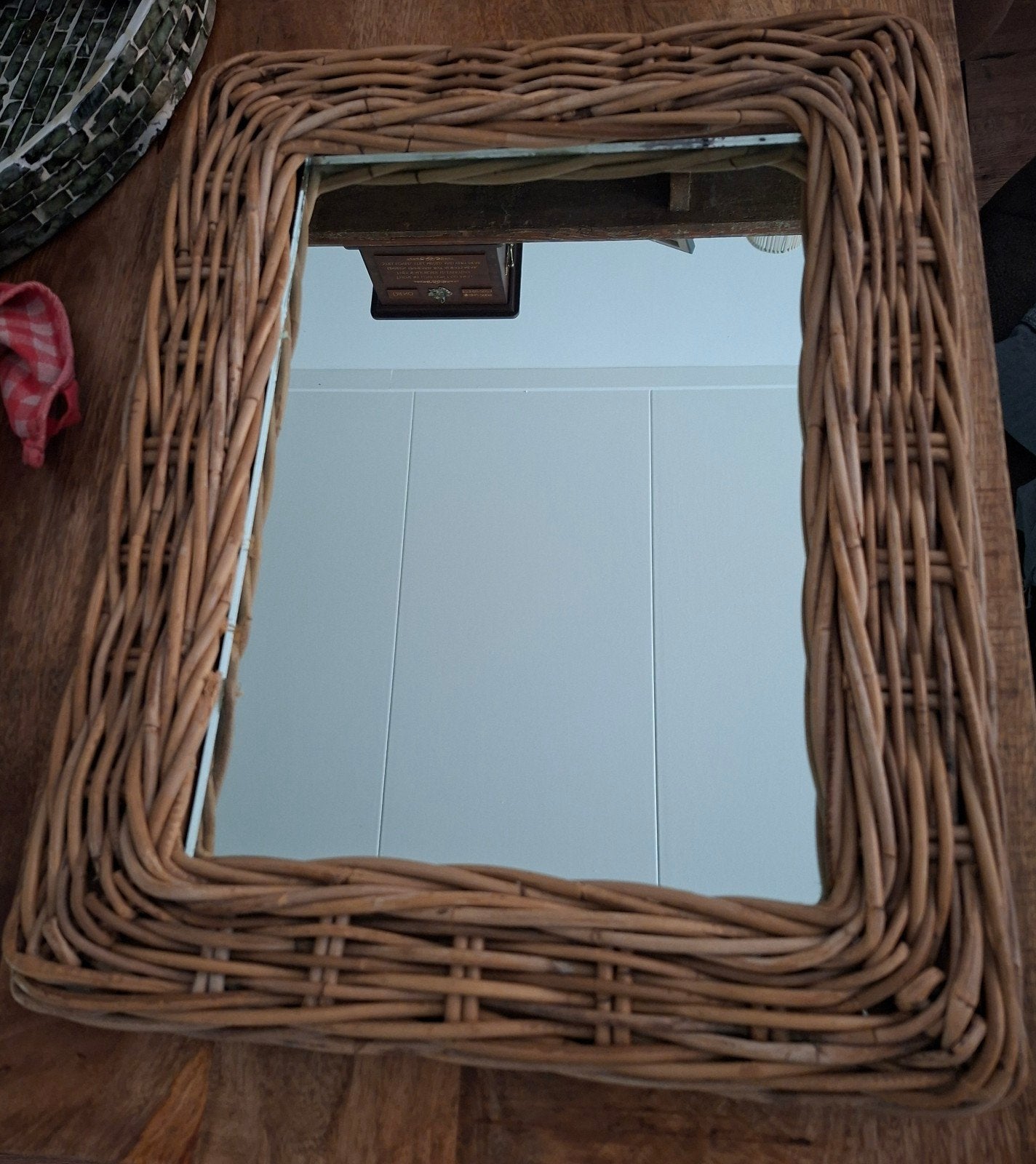Spiegel riet, Ophalen, Minder dan 50 cm, Zo goed als nieuw, Minder dan 100 cm