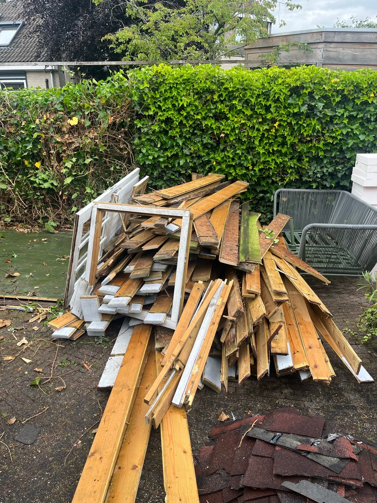 Gratis hout, Doe-het-zelf en Verbouw, Hout en Planken, Ophalen, Gebruikt, 25 tot 50 mm, Plank