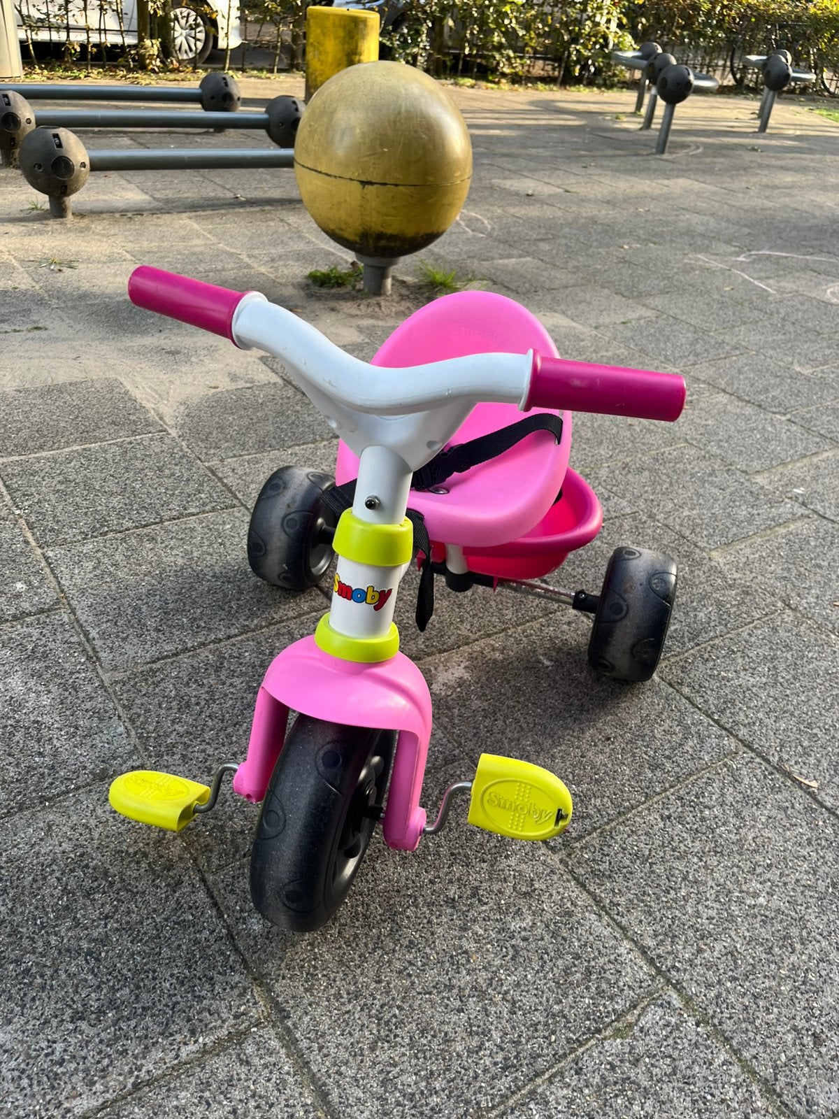 Roze Smoby driewieler, Ophalen, Gebruikt