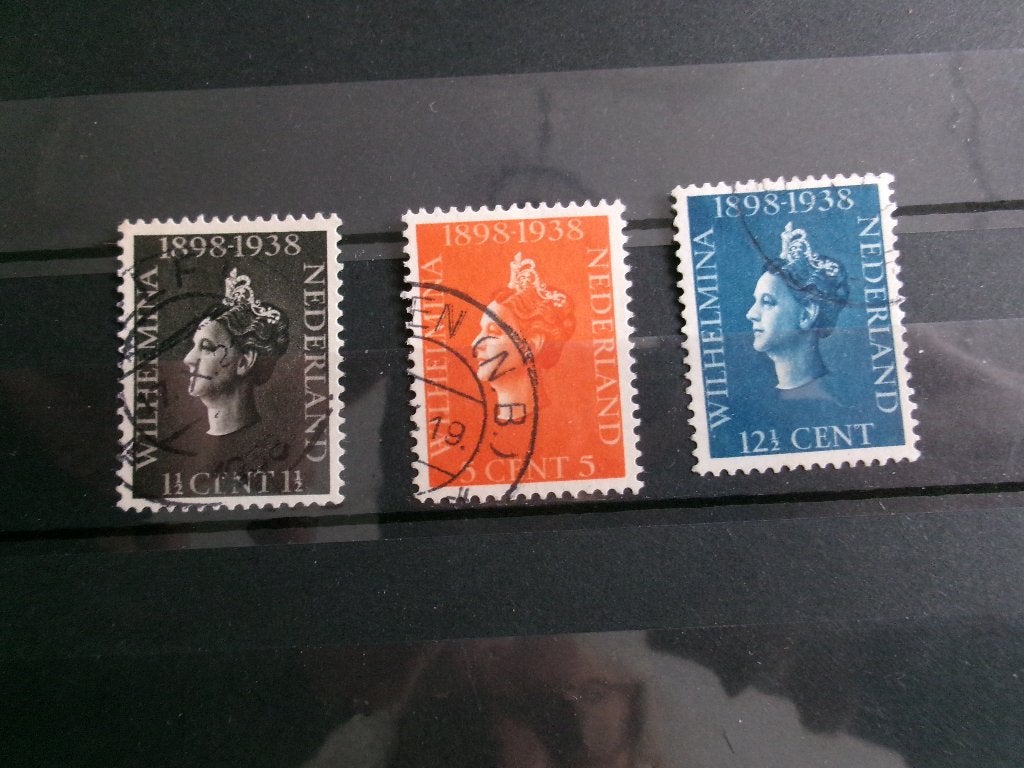 1938 - koningin wilhelmina 862h), Ophalen of Verzenden, Gestempeld