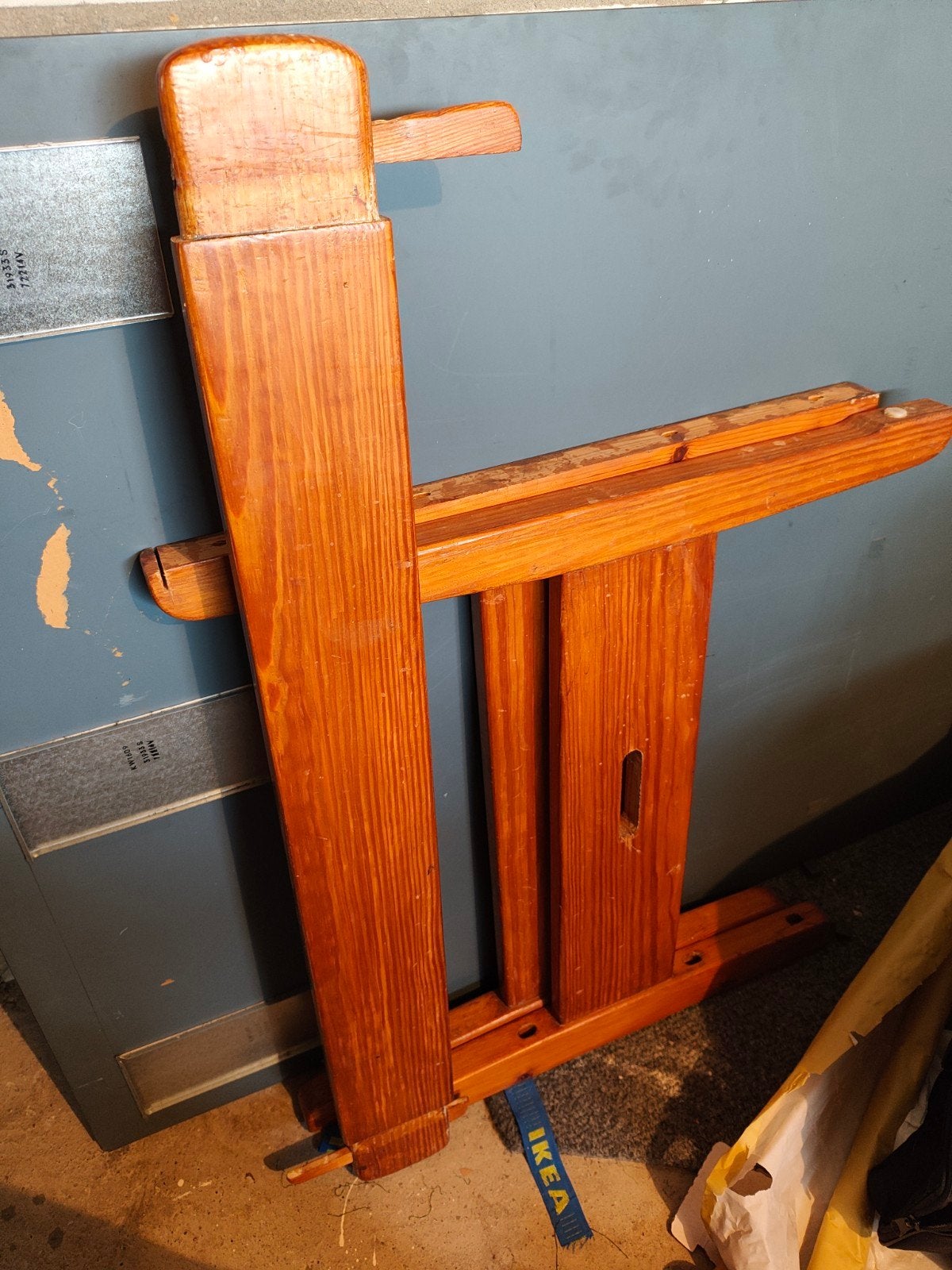 Houten tekentafel onderstel, Doe-het-zelf en Verbouw, Tekentafels, Ophalen, Gebruikt, Minder dan 130 cm