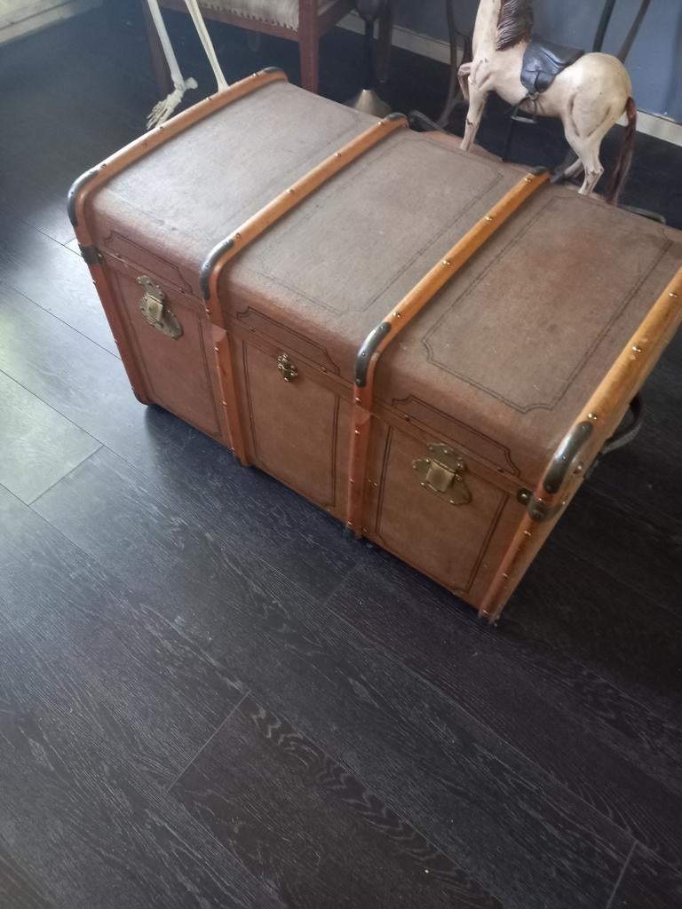 Antieke scheepskist, Ophalen, Minder dan 50 cm, Minder dan 50 cm