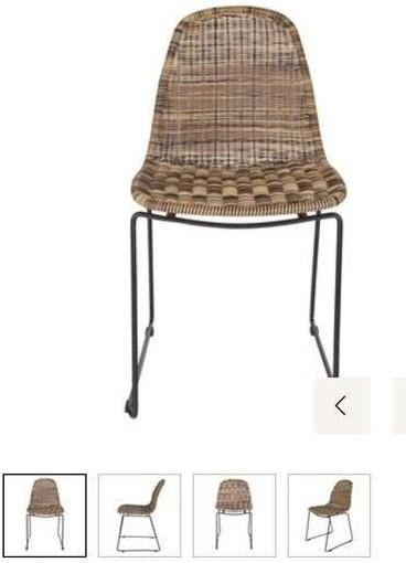 2 Woood stoelen - zo goed als nieuw, Ophalen, Twee, Zo goed als nieuw, Metaal