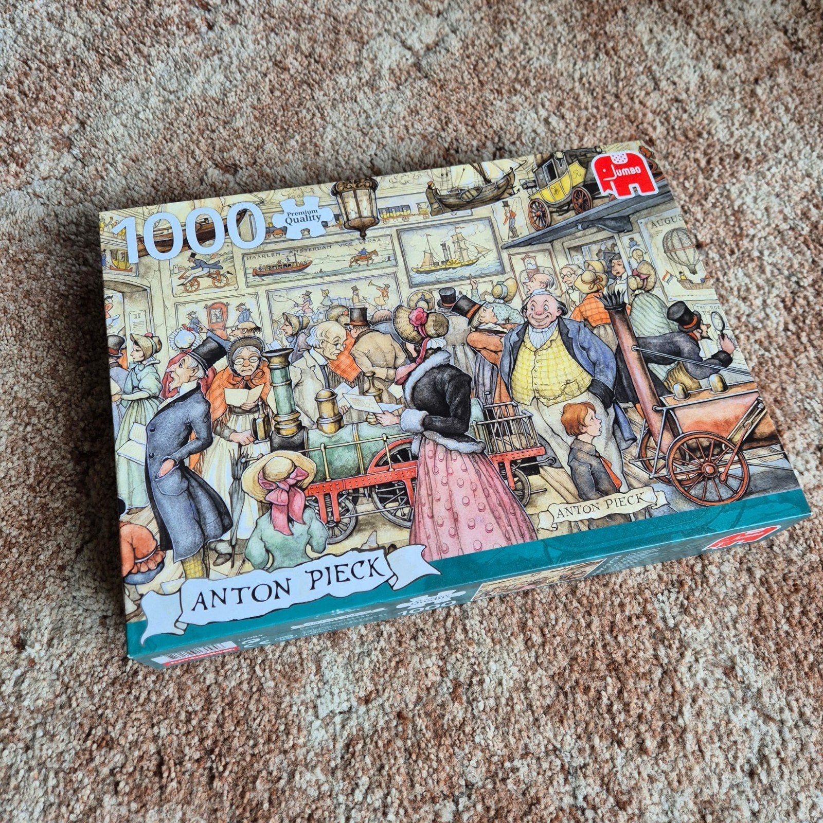 Anton Pieck puzzel 'De Tentoonstelling', 1000 stukjes, Ophalen of Verzenden, 500 t/m 1500 stukjes, Zo goed als nieuw, Legpuzzel