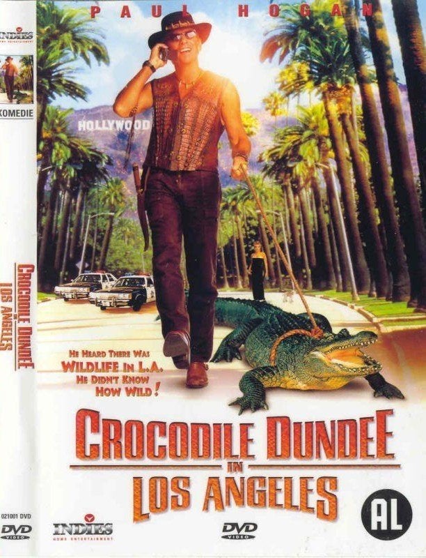 Crocodile-Dundee -In-Los-Angeles, Alle leeftijden, Ophalen of Verzenden, Zo goed als nieuw, Actiekomedie