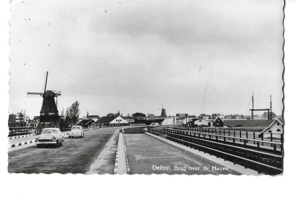 delfzijl  kever  opel  molens  brug  uitg h.wal winschoten, Verzenden, 1940 tot 1960, Gelopen, Groningen
