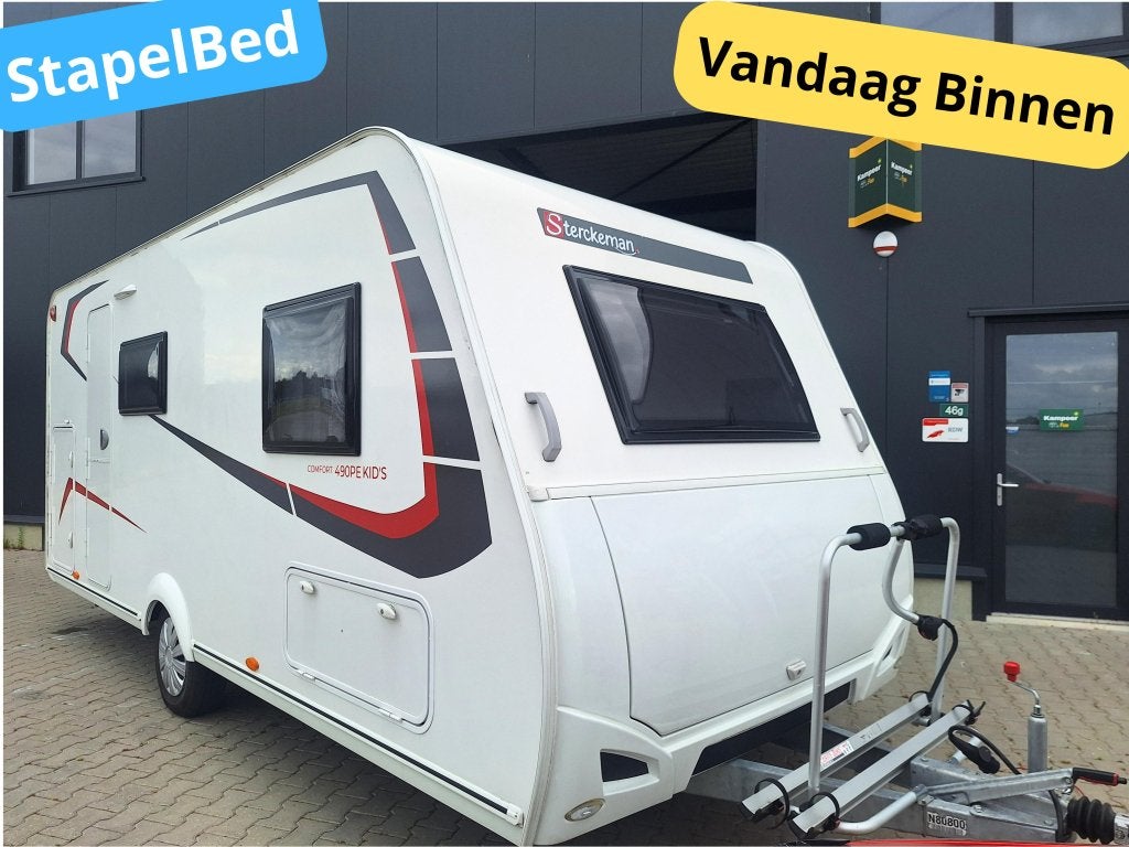 Sterckeman Easy Comfort 490 PE Kids - 2022 - Scherpe Prijs !, Caravans en Kamperen, Dwarsbed, Sterckeman, Particulier, 5 tot 6 meter