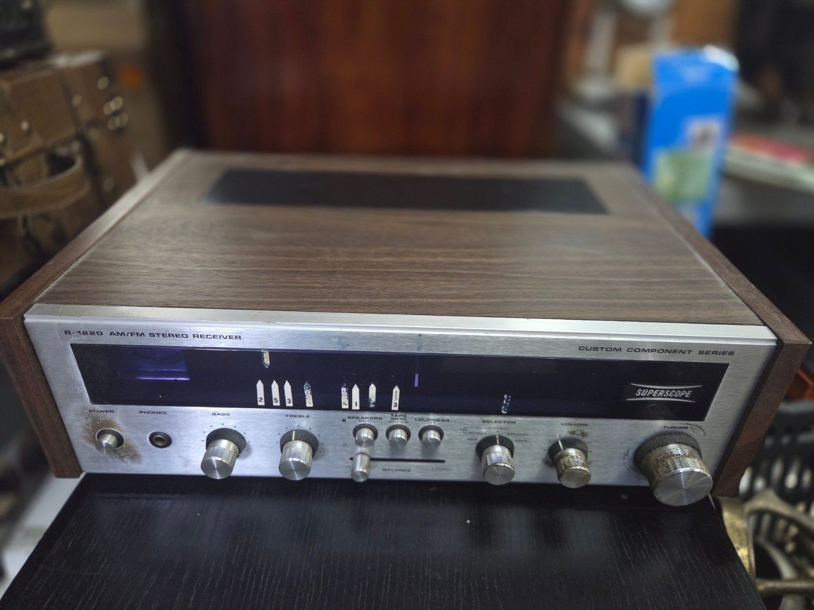 Superscope R-1220 AM/FM Stereo Receiver - Vintage Audio, Overige merken, Gebruikt, Ophalen of Verzenden, Minder dan 60 watt