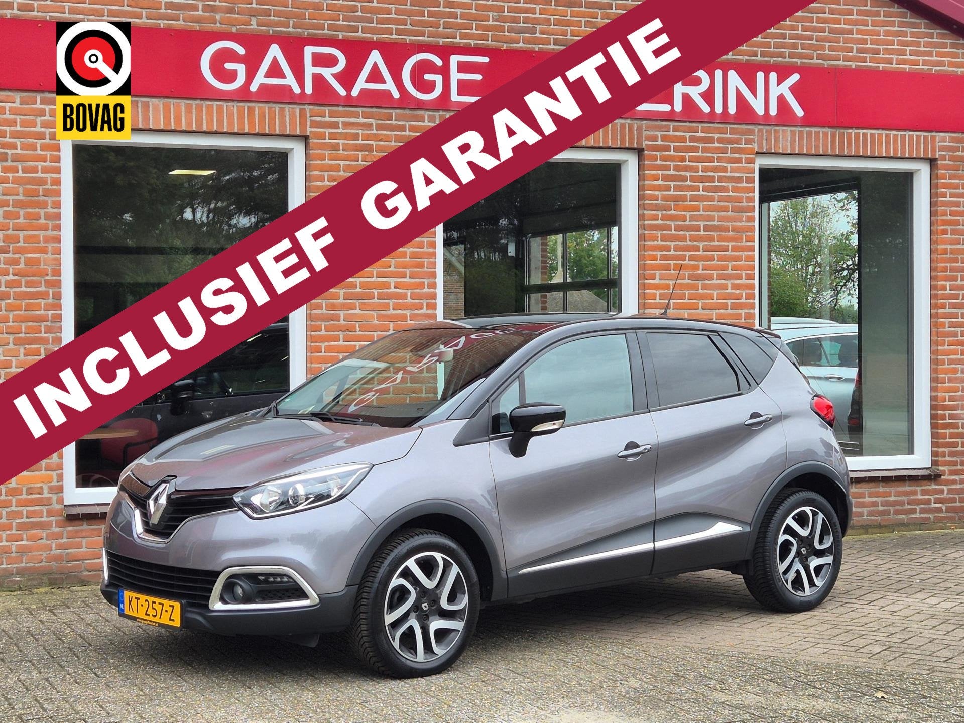 Renault Captur 0.9 TCe Dynamique 90PK 5drs clima, cruise, na, Auto's, Renault, Stof, Gebruikt, Euro 6, Lichtsensor