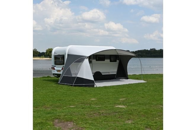 Zo goed als nieuwe Unico Verona luifel met voorwand. Maat 15, Ophalen, Zo goed als nieuw, Polyester, Overige merken