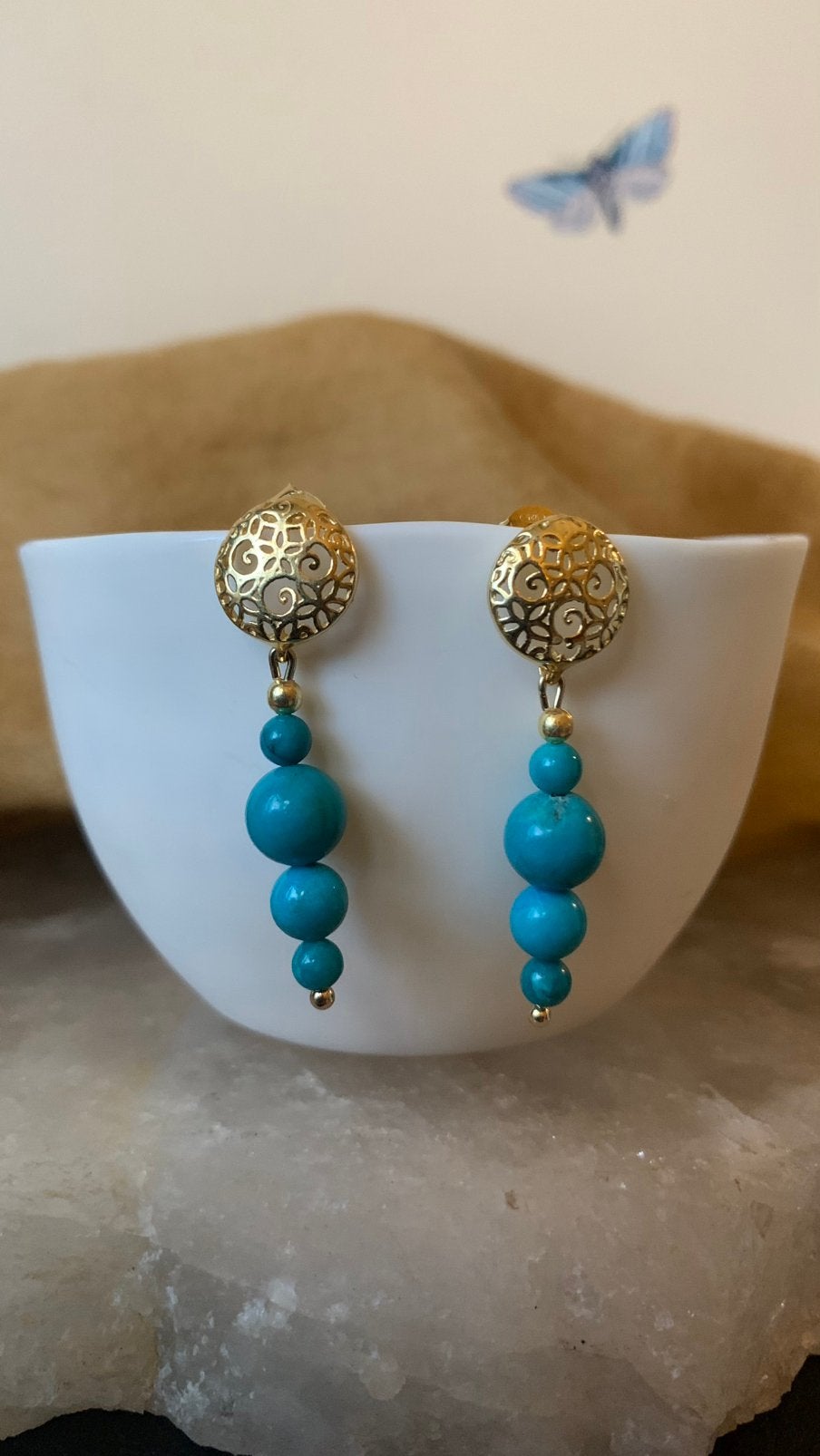 Turkoois turquoise Arizona geluk beschermt intuïtie uniek, Blauw, Magnolia11, Nieuw, Ophalen of Verzenden