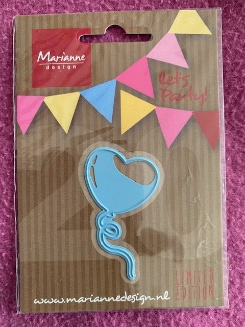 snijmal hart ballon Marianne design, Hobby en Vrije tijd, Kaarten | Zelf maken, Ophalen of Verzenden, Nieuw, Overige thema's, Pons of Mal