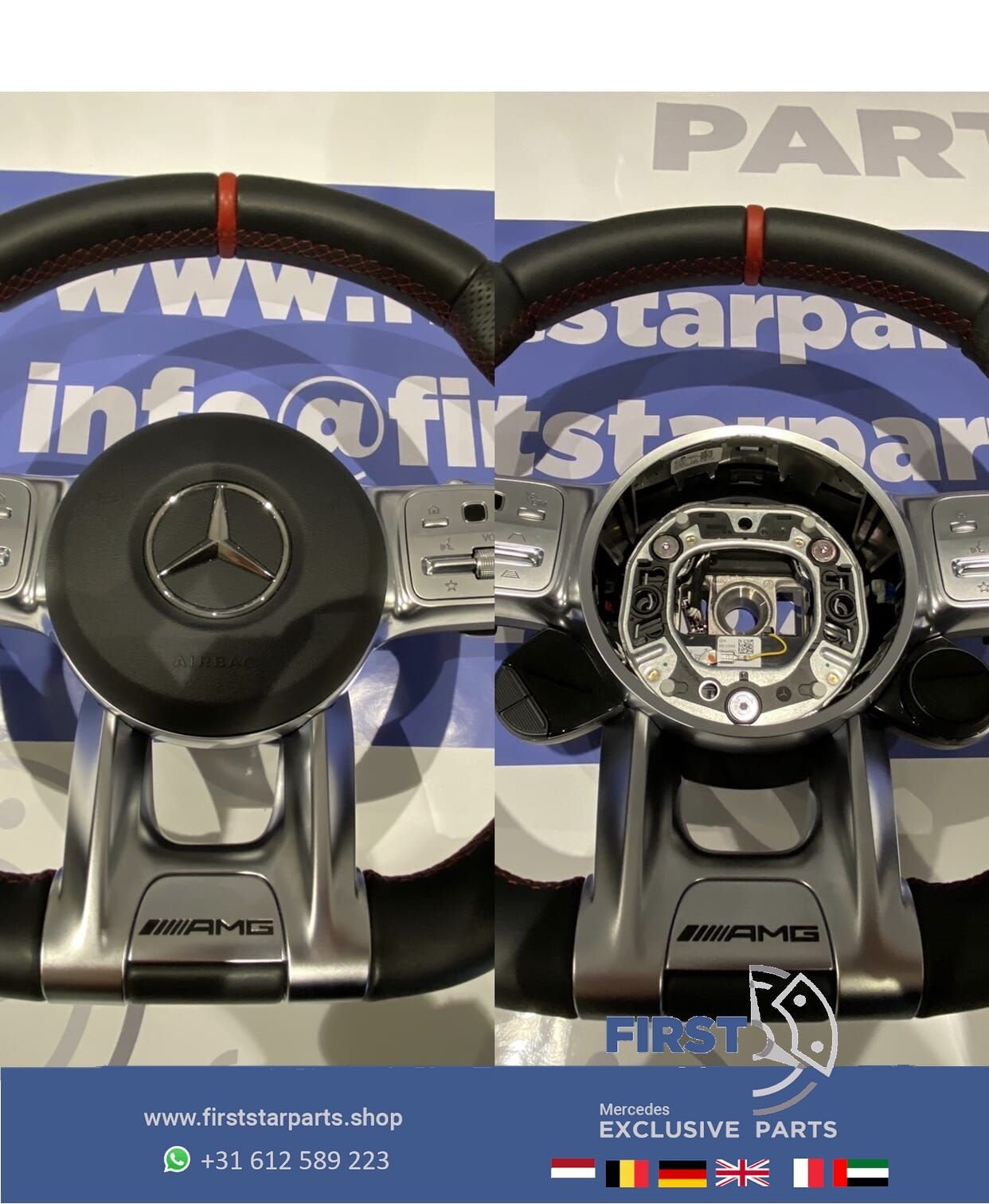 2020 AMG STUUR + AIRBAG A35 A45 CLA45 C63 E63 GLC63 GLE63 GT, Gebruikt, -, Ophalen of Verzenden, -