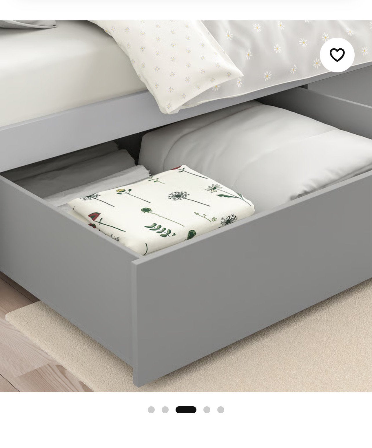 2 x Bedladen, lichtgrijs, Ophalen, Zo goed als nieuw, Eenpersoons