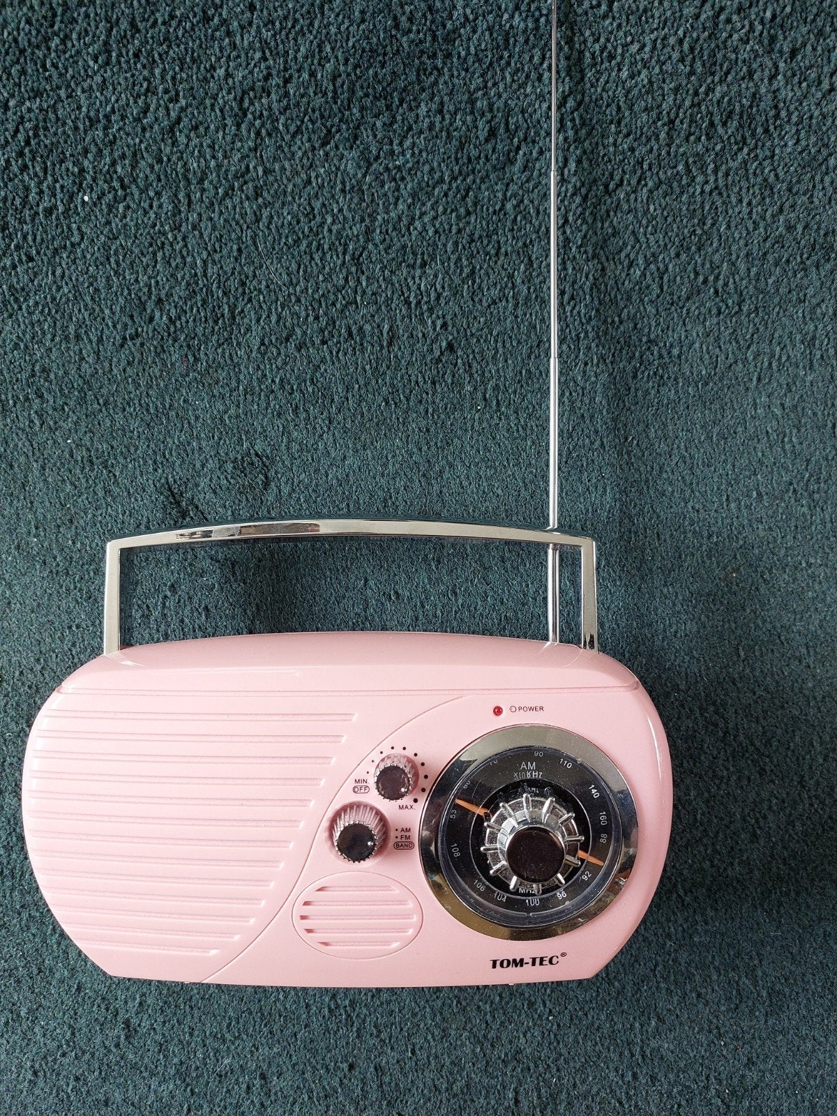Roze TOM-TEC AM/FM Draagbare Radio MR109 - Zo goed als nieuw, Ophalen of Verzenden, Zo goed als nieuw, Radio