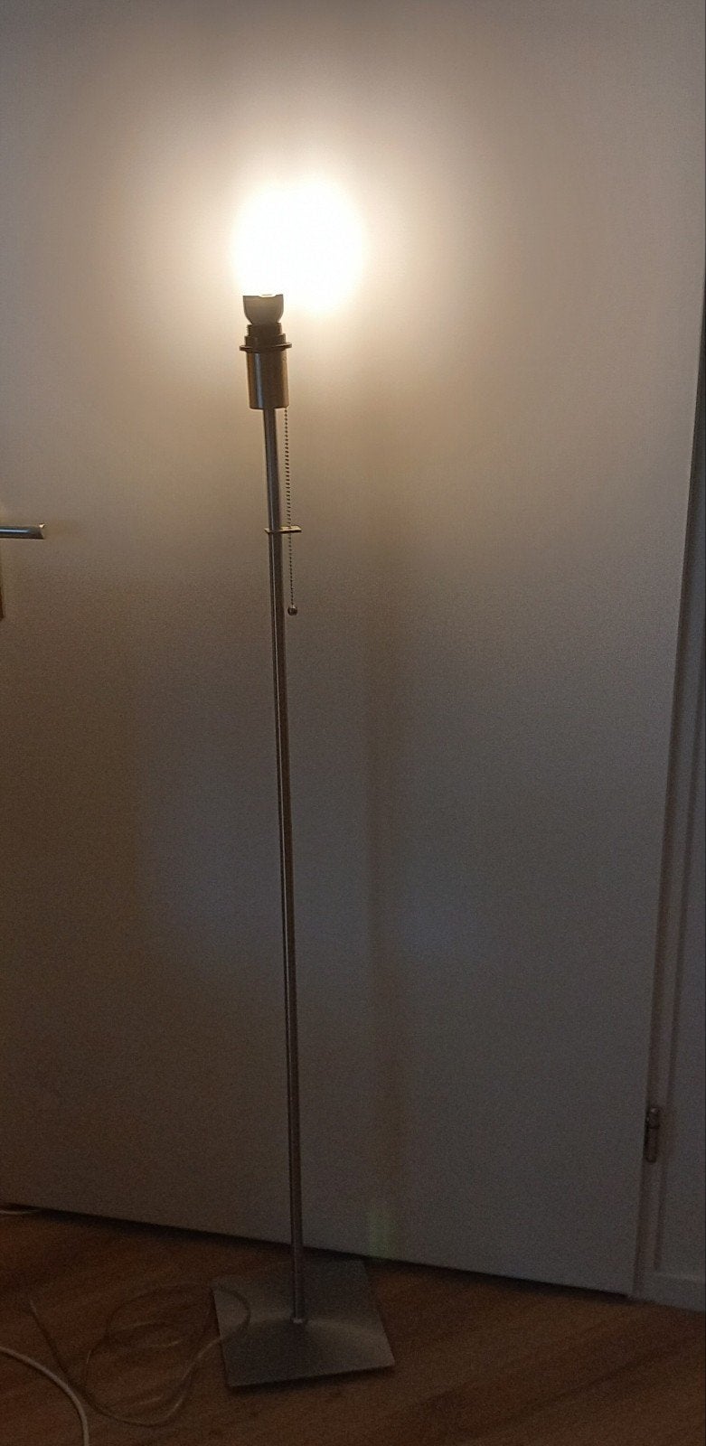 Strakke RVS vloerlamp / staande lamp "Chicago" (Karwei) – In, Ophalen, Gebruikt, 100 tot 150 cm, Overige materialen