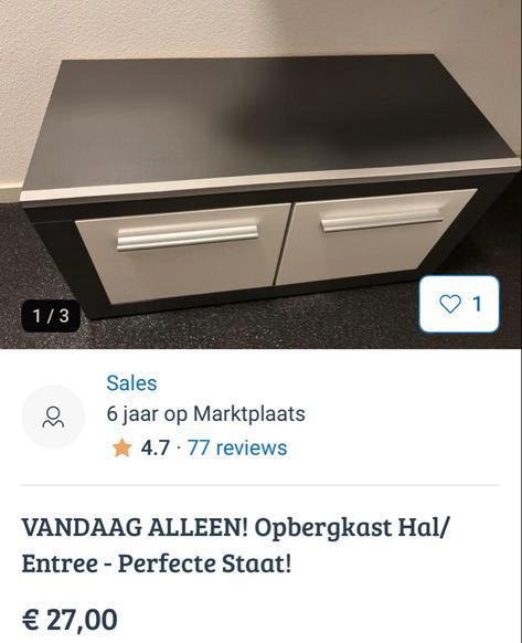 2 schoenenkasten - Grote opruiming, alles moet weg!, Ophalen, Gebruikt