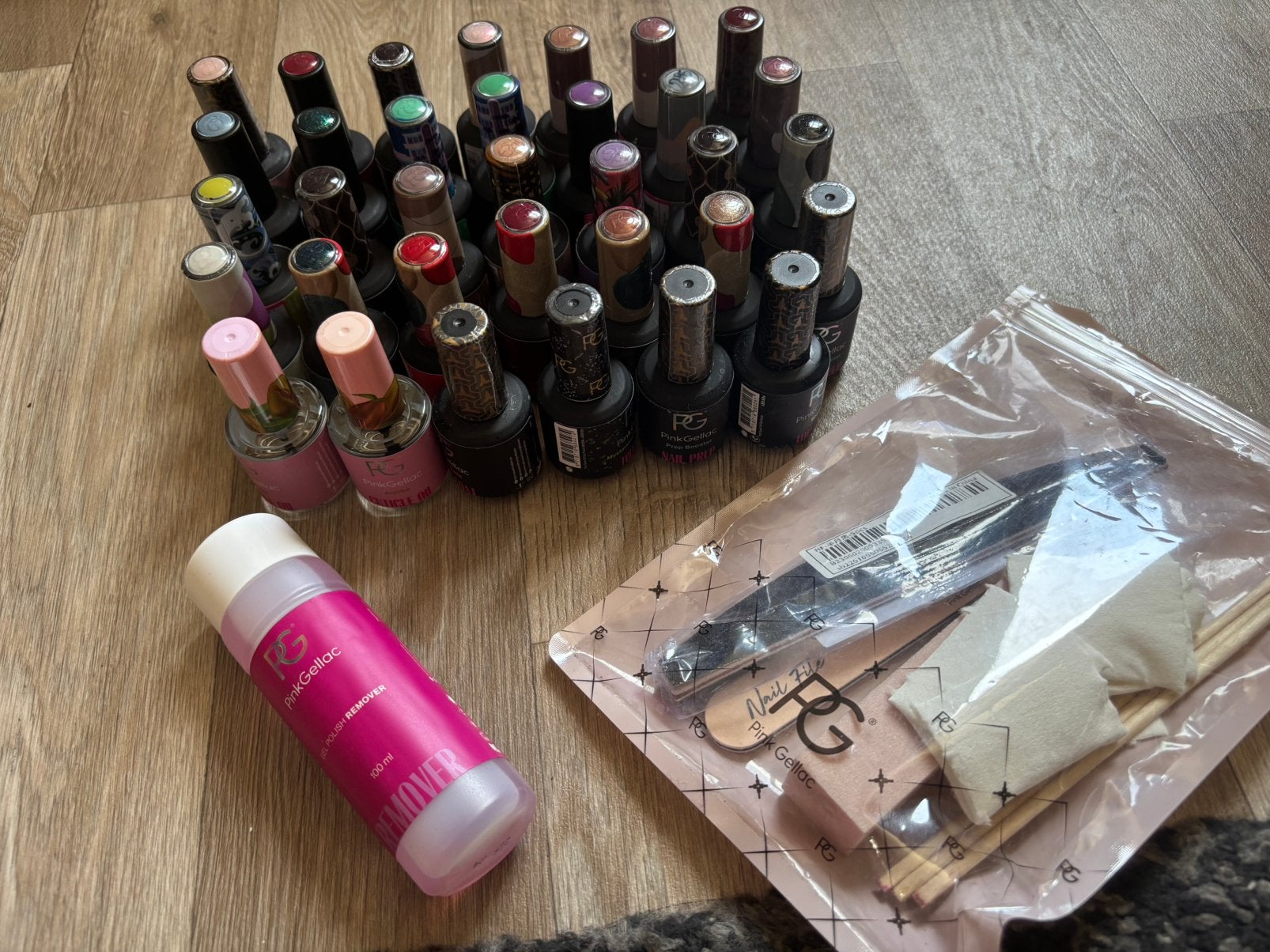Pink Gellac nagellak en toebehoren, Overige kleuren, Nieuw, Ophalen of Verzenden, Handen en Nagels