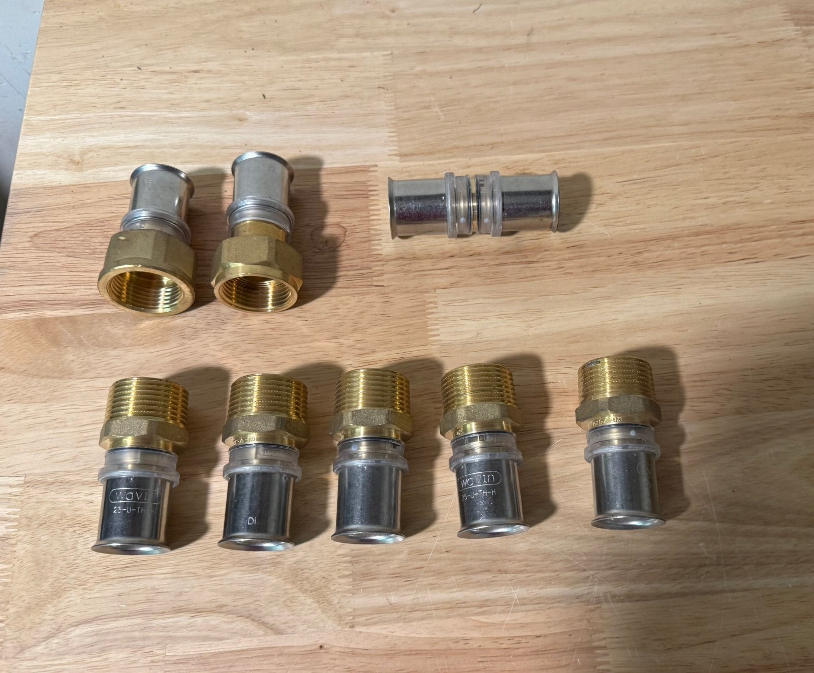 Wavin / Uponor 25mm koppelingen, Overige materialen, 6 meter of meer, Overige typen, Nieuw