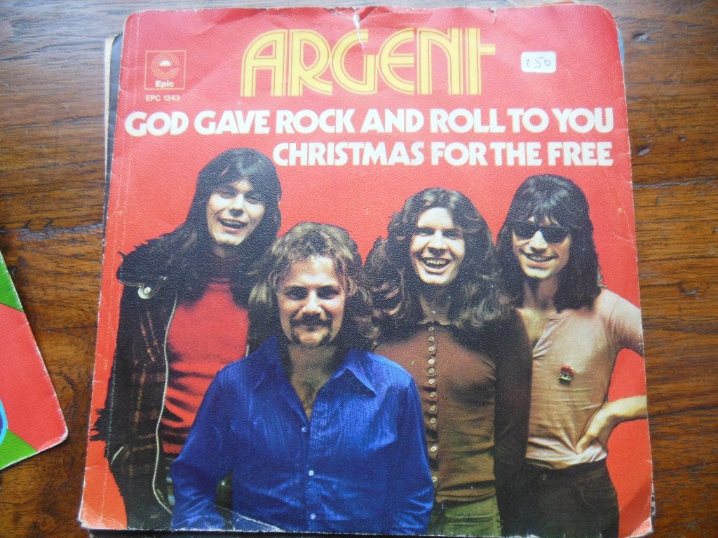 single argent god give rock n roll to you 45rpm jukebox 7'', Gebruikt, 7 inch, Ophalen of Verzenden, Rock en Metal
