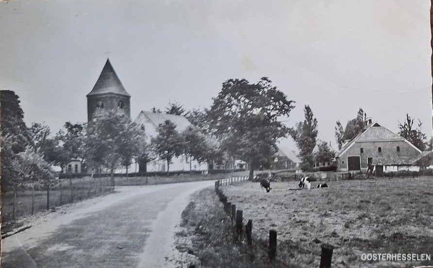 Oosterhesselen, Ophalen of Verzenden, 1940 tot 1960, Gelopen, Drenthe