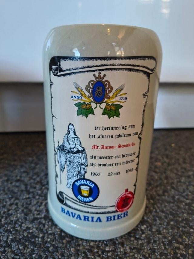 * Bavaria stenen pul 25 jubileum 1967 – 1992 Antoon *, Ophalen of Verzenden, Zo goed als nieuw, Pul(len), Bavaria