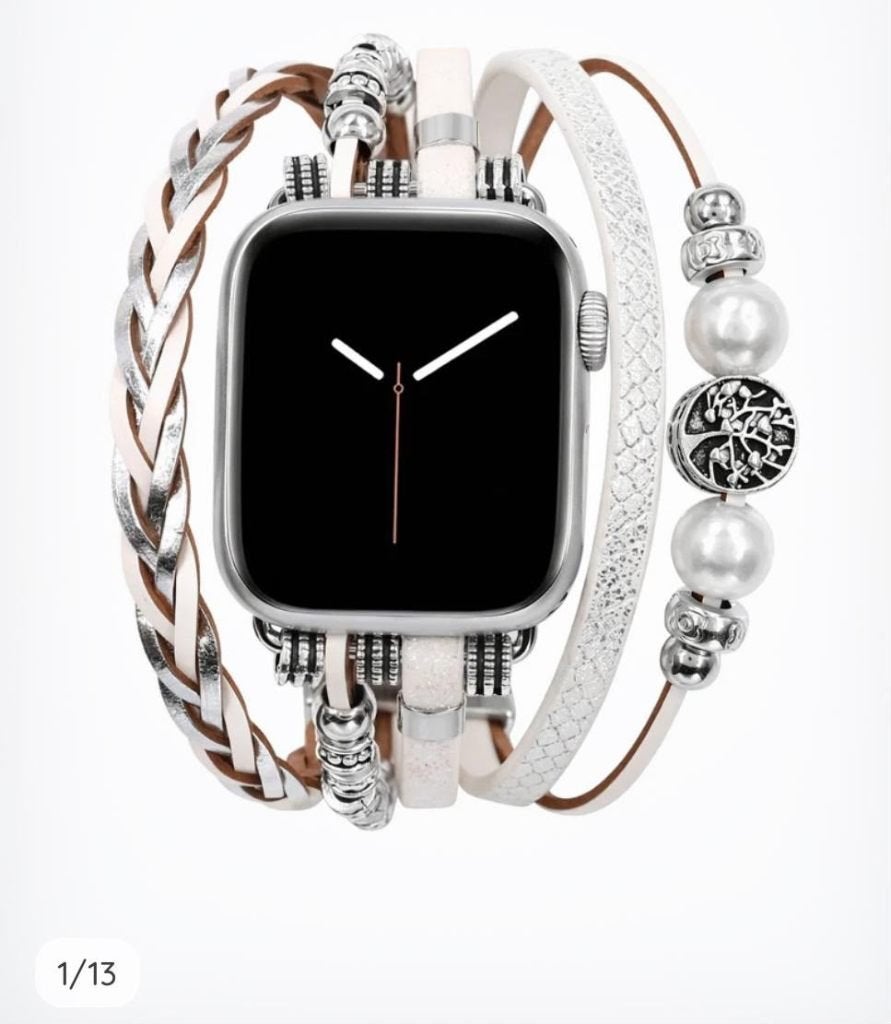 Apple Watch bandje 38–42 mm wit/zilver, Ophalen of Verzenden, Nieuw, Wit, IOS