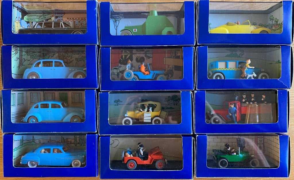 Kuifje auto's 1:43, Ophalen, Zo goed als nieuw, Auto, Overige merken