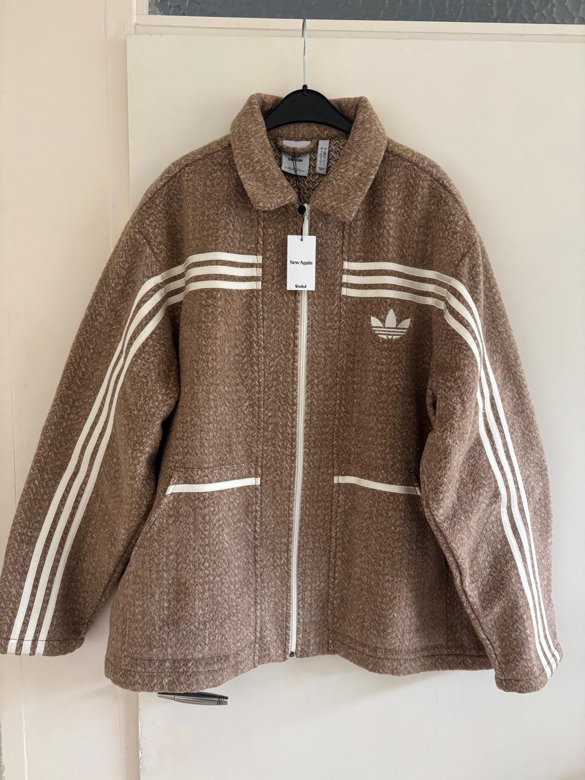 Adidas jacket, Maat 52/54 (L), Bruin, Ophalen of Verzenden, Zo goed als nieuw