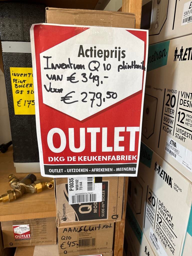 Inventum Q10 plintboiler - Nieuw in doos, Ophalen, Nieuw