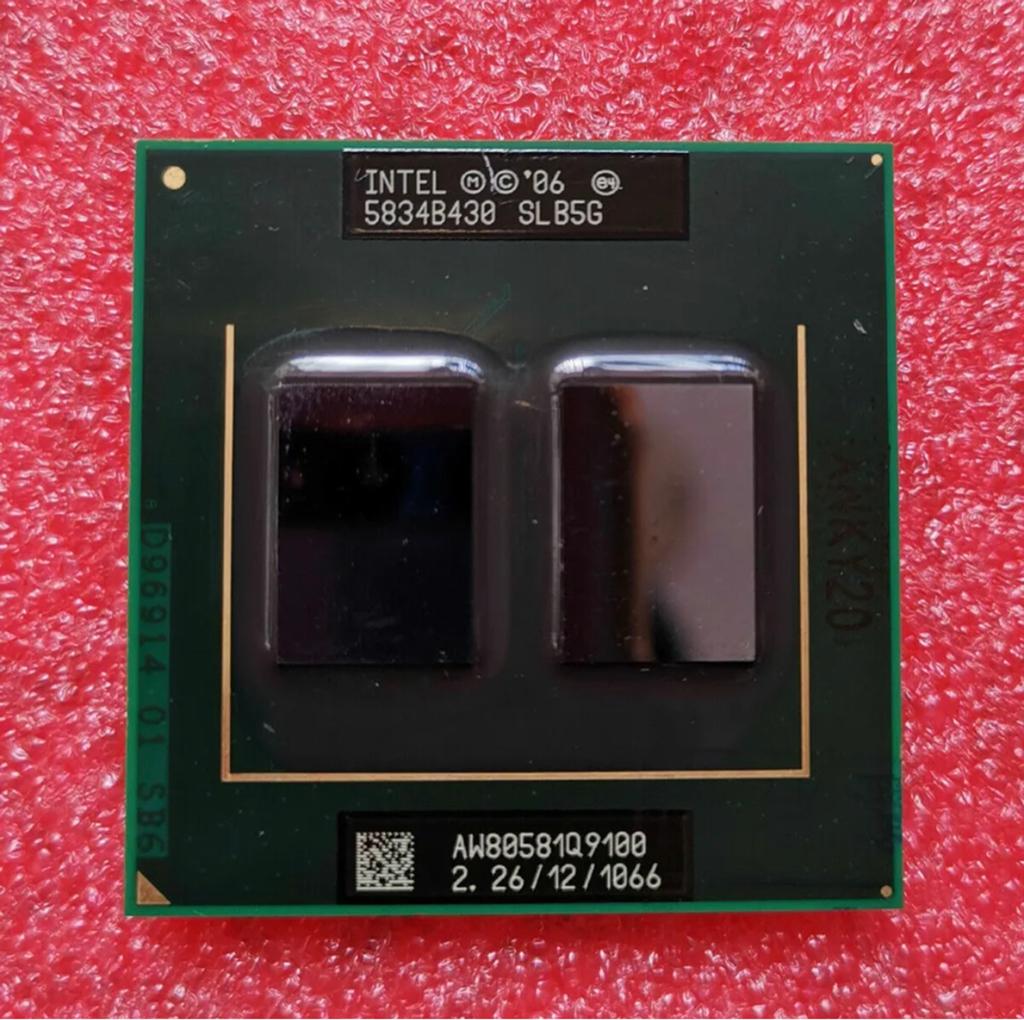 Intel Core 2 Quad Q9100 2.26GHz 12MB mobile cpu PGA 478, Computers en Software, Processors, Ophalen of Verzenden, Gebruikt, 4-core
