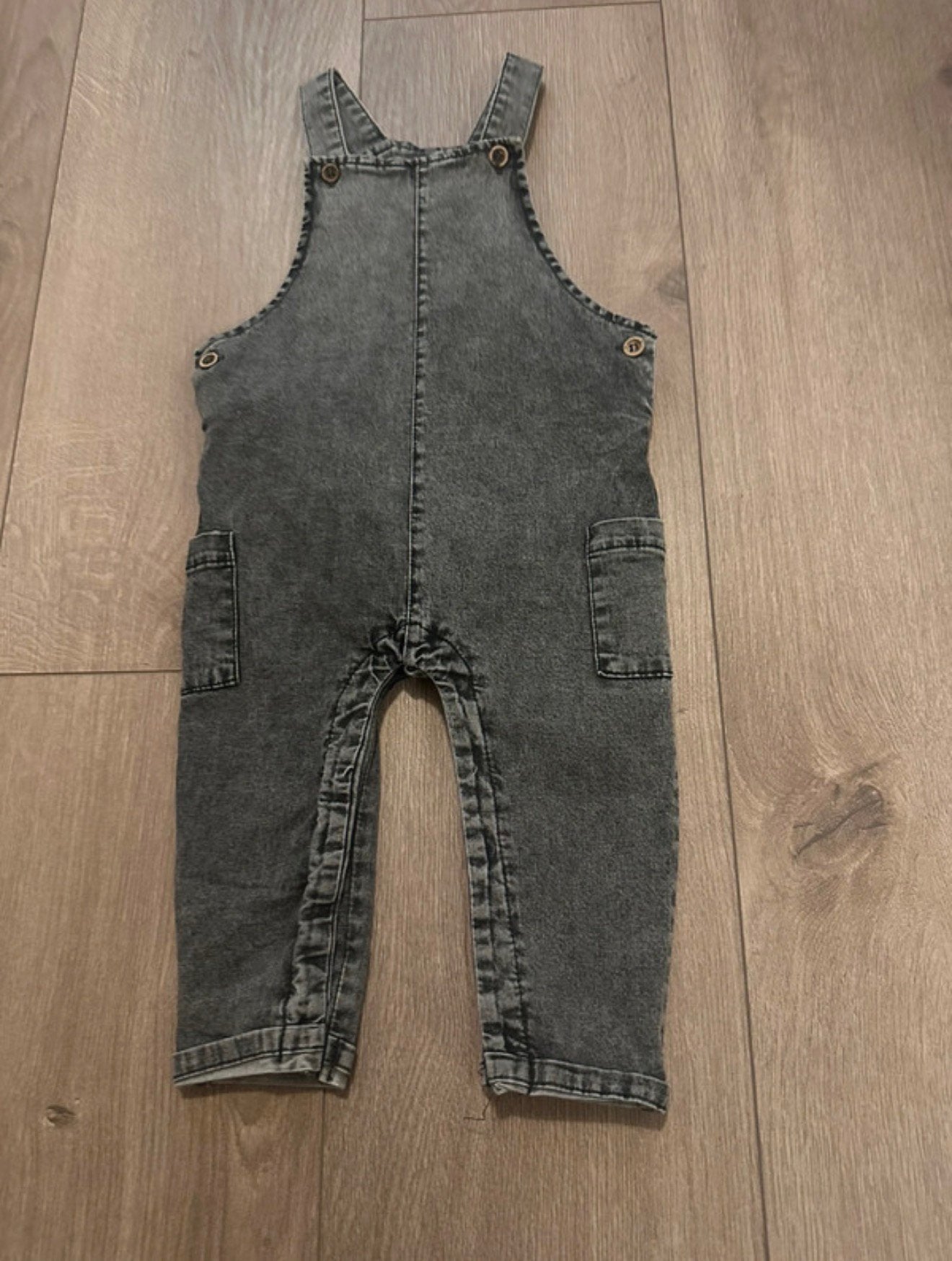 Denim grey salopette, Ophalen of Verzenden, Zo goed als nieuw, Jongetje of Meisje, Broekje