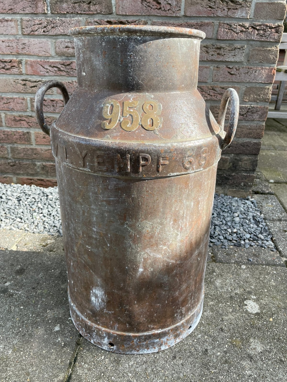 Melkbus voor carbid schieten, Ophalen, Gebruikt