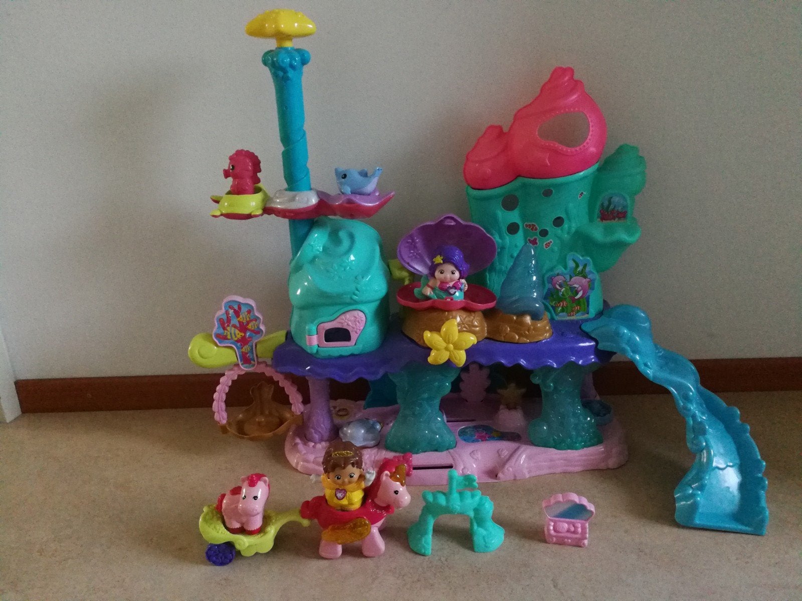 VTech Vrolijke Vriendjes Zeemeermin Kasteel & Prinses Penny, Ophalen of Verzenden, Gebruikt, Meisje