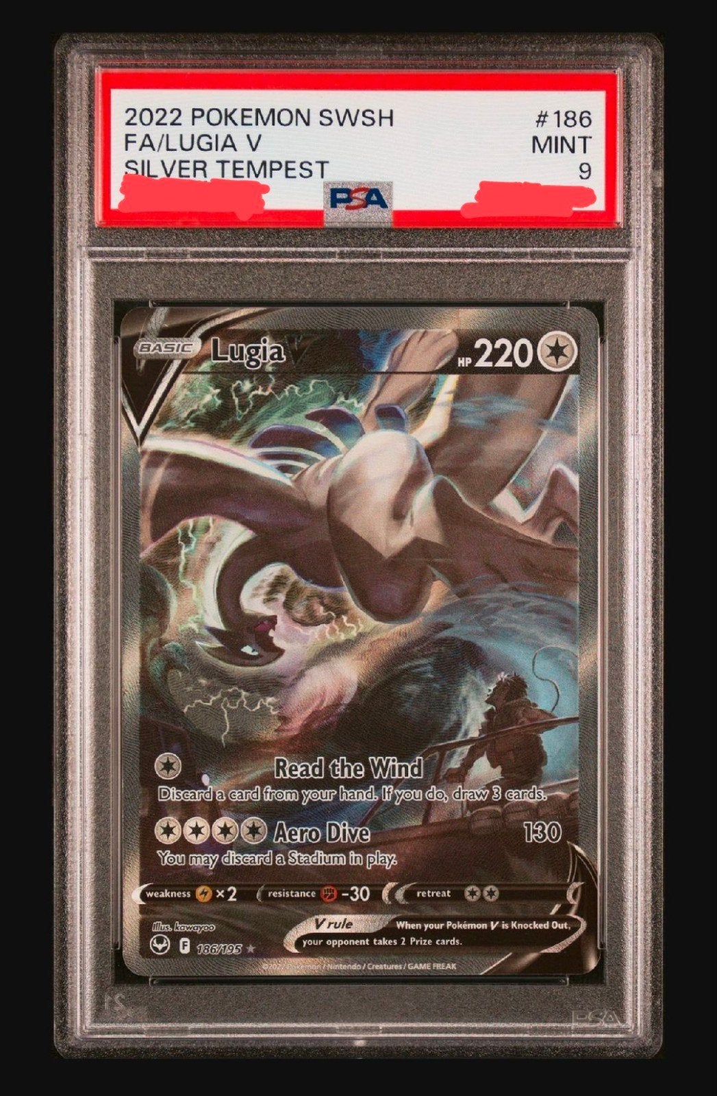 Lugia V Full Art Silver Tempest PSA 9 Pokémon Kaart, Ophalen, Nieuw