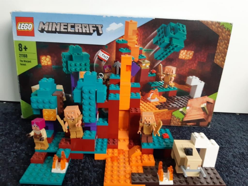 Lego Minecraft set 21168, warped forest, Compleet, Minecraft, Lego, Ophalen of Verzenden