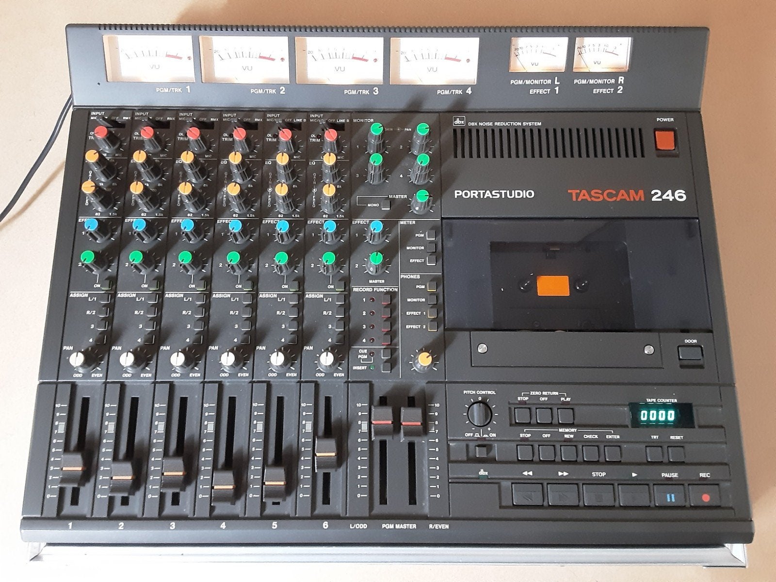≥ Vintage Tascam 246 Portastudio. — Mengpanelen — Marktplaats