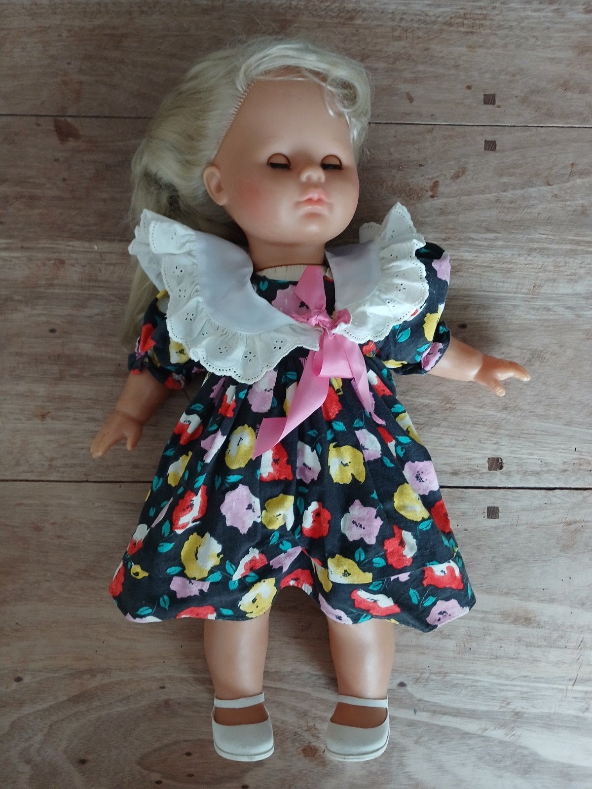 Vintage Zapf Creation Pop–Model 17-47–Jaren 80/90, Ophalen of Verzenden, Gebruikt, Babypop