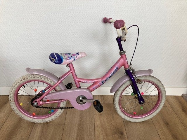 Kinderfiets "Princess" bandmaat 18x1,75, 16 inch.voor school, Ophalen, Gebruikt, Minder dan 16 inch