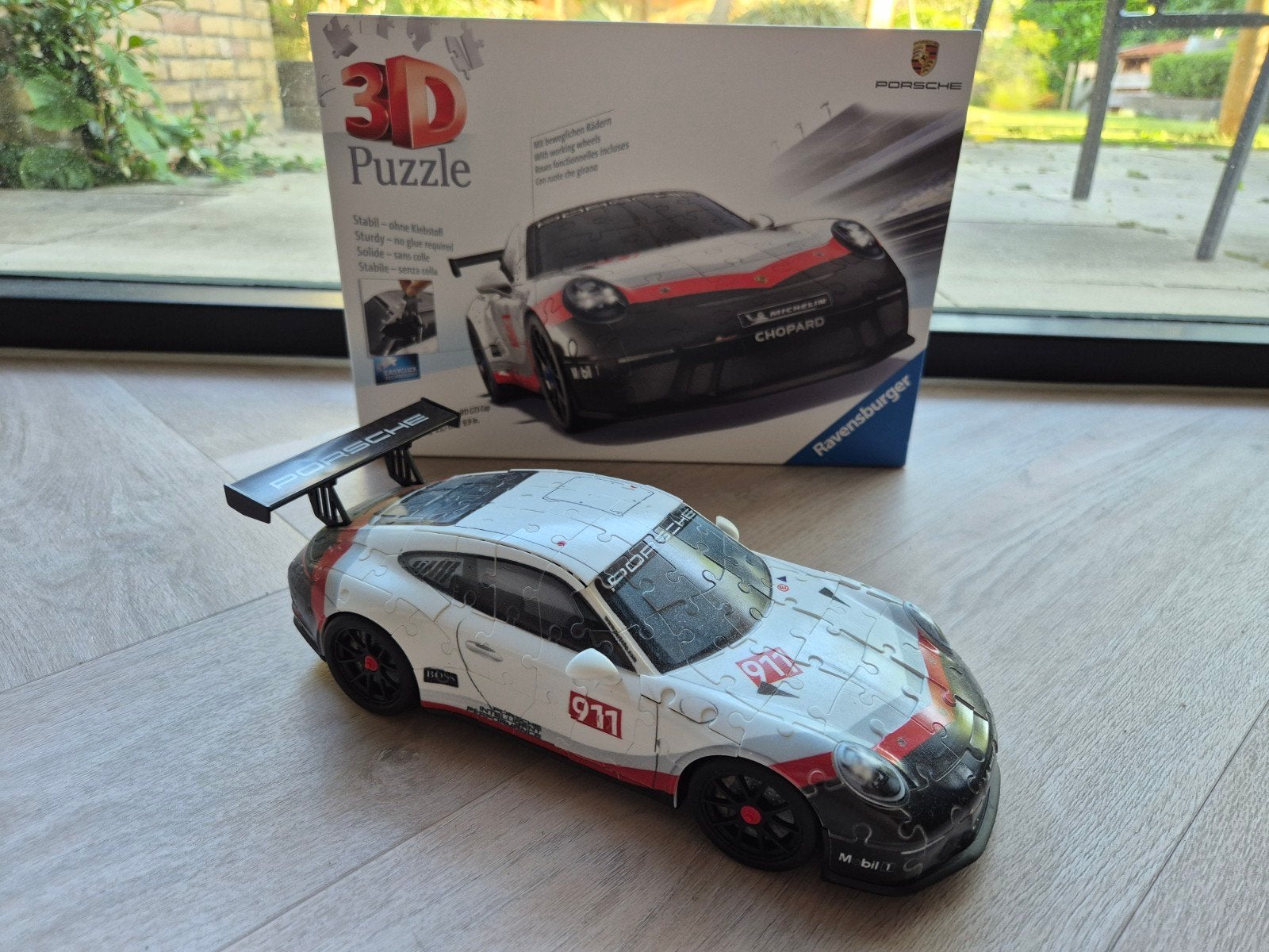 3D puzzel Ravensburger Porsche 911, Ophalen, Minder dan 500 stukjes, Zo goed als nieuw, Rubik's of 3D-puzzel