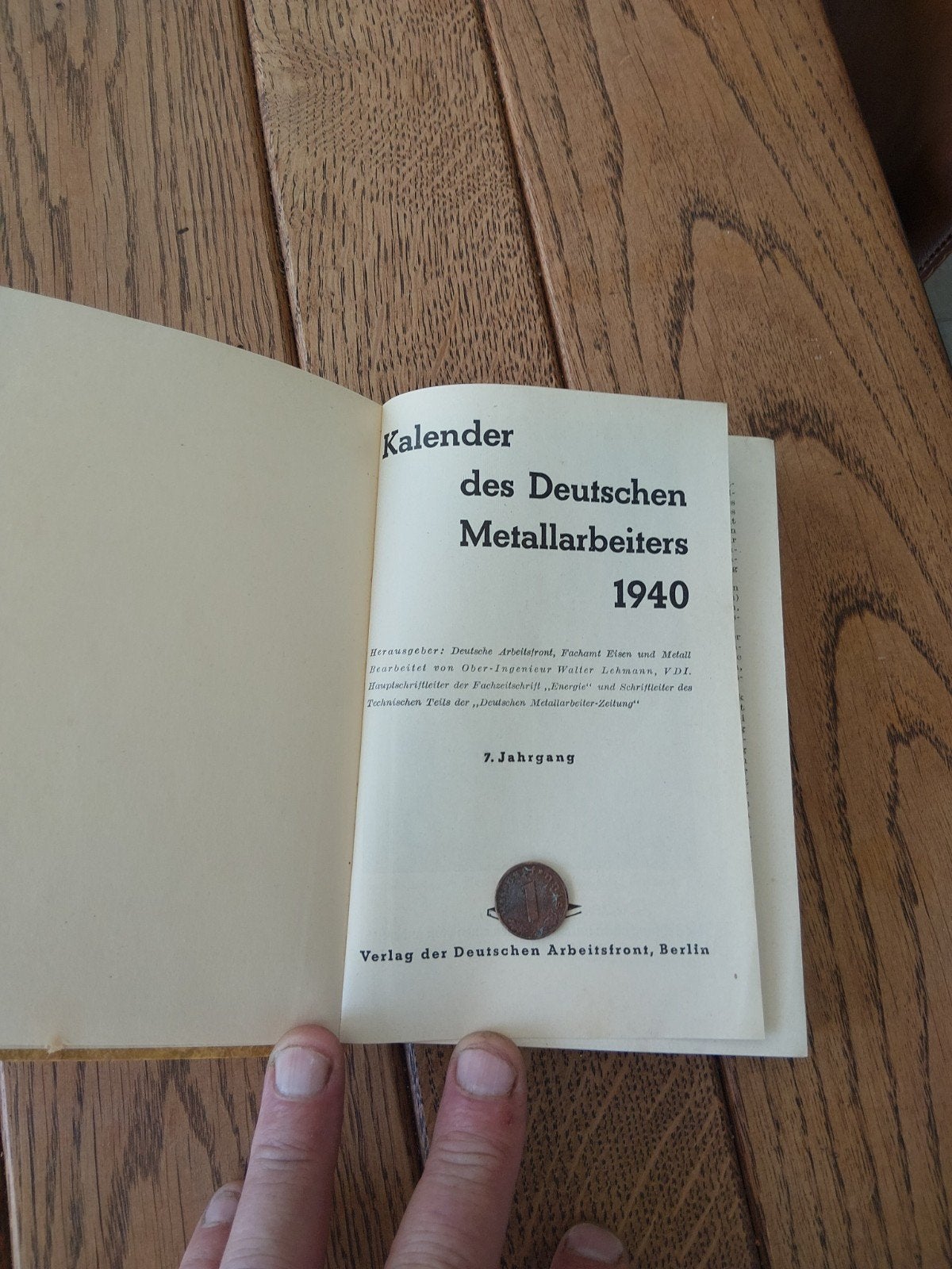 Kalender des Deutchen Metallarbeiters 1940, Verzamelen, Ophalen, Landmacht, Duitsland, Boek of Tijdschrift