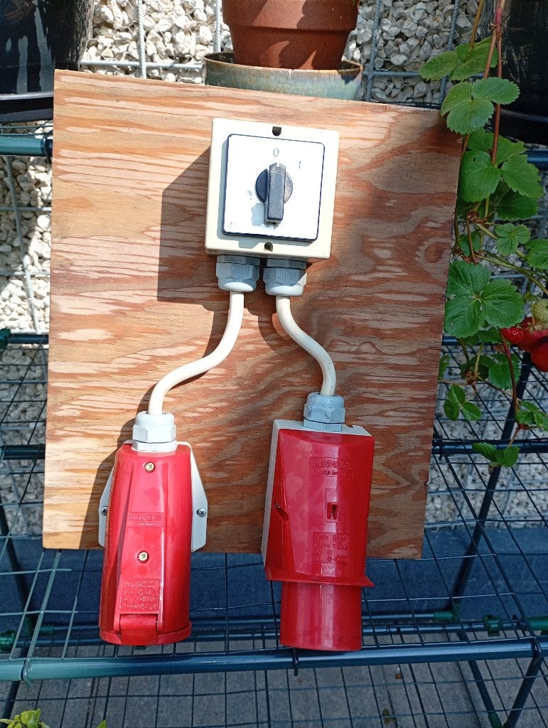 Schakelbord 32A-6h ( diamtr. 63mm. ), Ophalen, Gebruikt, Overige merken, Kabel of Snoer