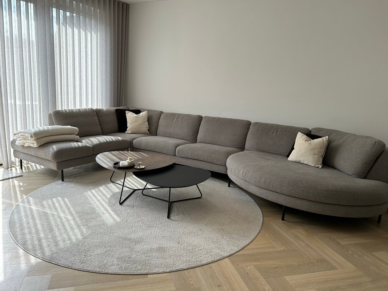 Grote hoekbank in uitstekende staat geimpregneerd, Huis en Inrichting, Hoekbank, 300 cm of meer, Ophalen of Verzenden, Zo goed als nieuw