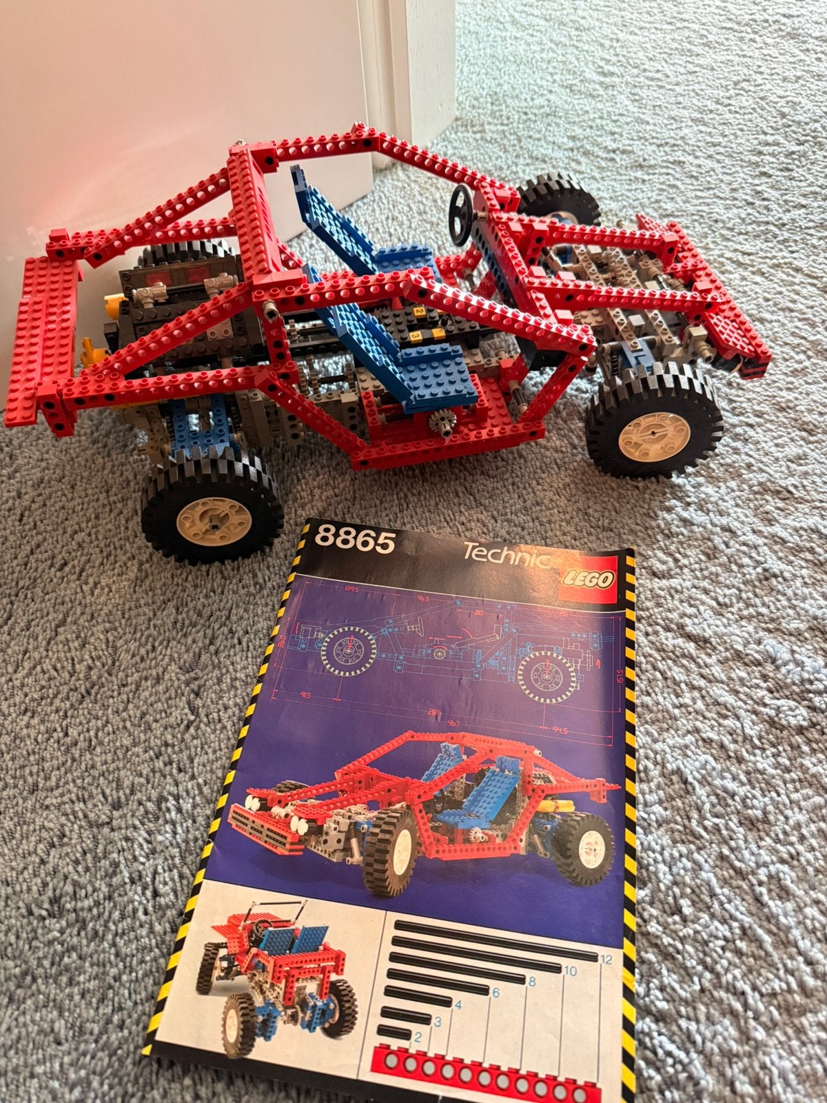 Lego technic 8865 test car vintage technic, Ophalen of Verzenden, Zo goed als nieuw