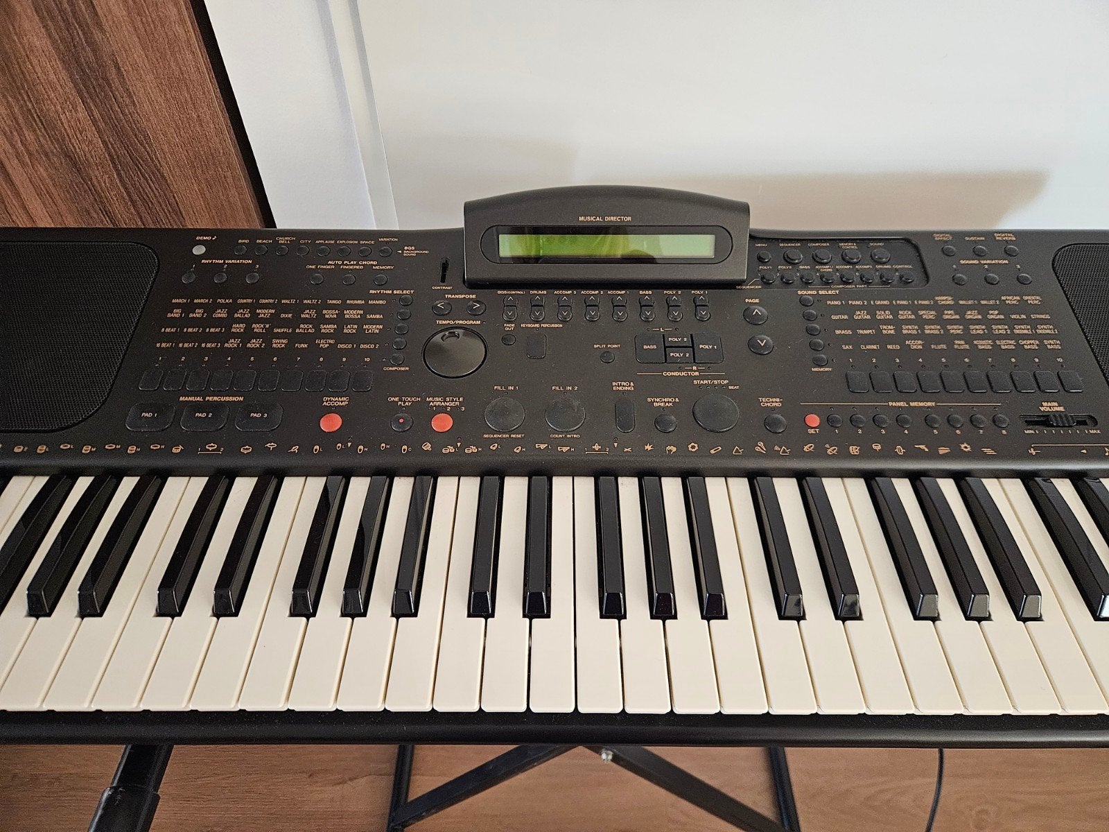 Technics KN1000 PCM Keyboard met standaard en hoes, Ophalen, Met standaard, Technics, 61 toetsen