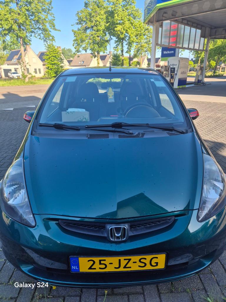 Honda Jazz 1.4 I ES CVT 2002 Groen, Auto's, 83 pk, 40 €/maand, 4 cilinders, Origineel Nederlands