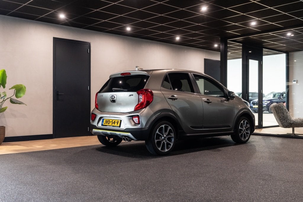 Kia Picanto 1.2 X-Line | Camera | Cruise | Leder (bj 2018), Auto's, Keurmerk '100% Onderhouden', 86 pk, Gebruikt, Zwart
