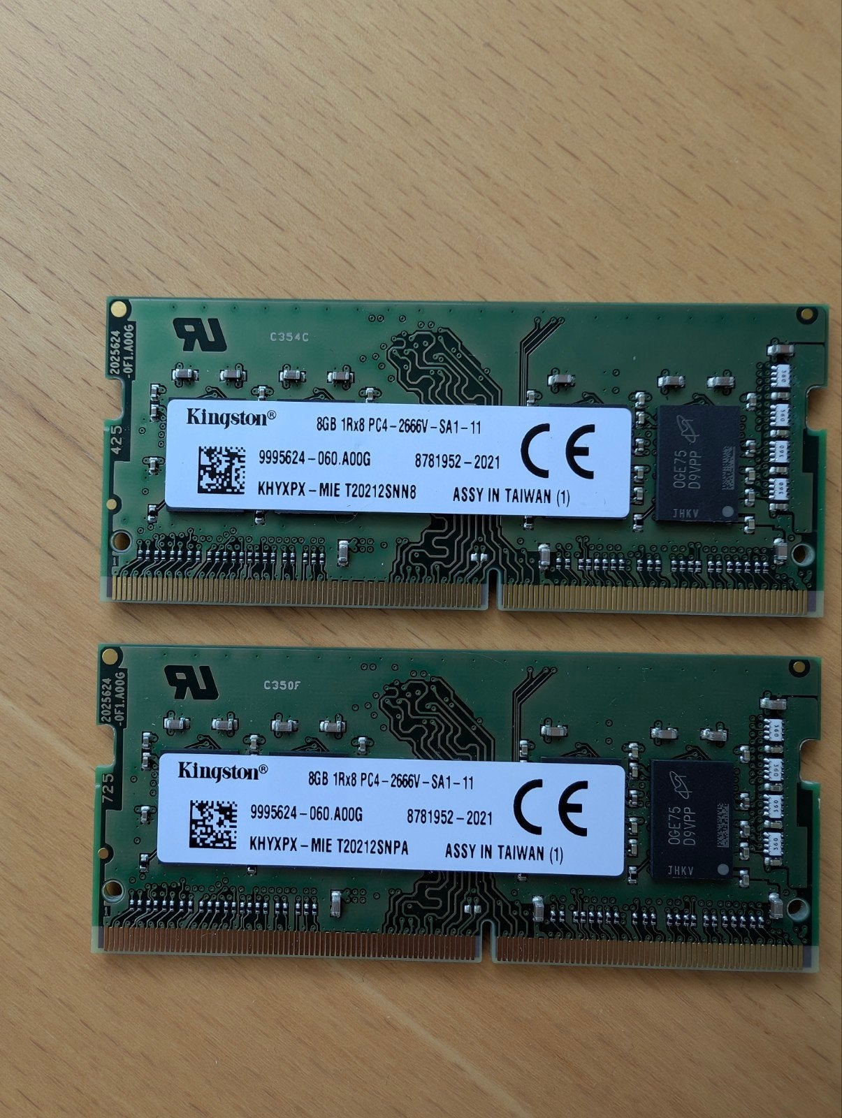 16 GB (2x8GB) SoDIMM DDR4 2666MHz RAM voor Laptop, Computers en Software, Gebruikt, DDR4, Ophalen of Verzenden, Laptop