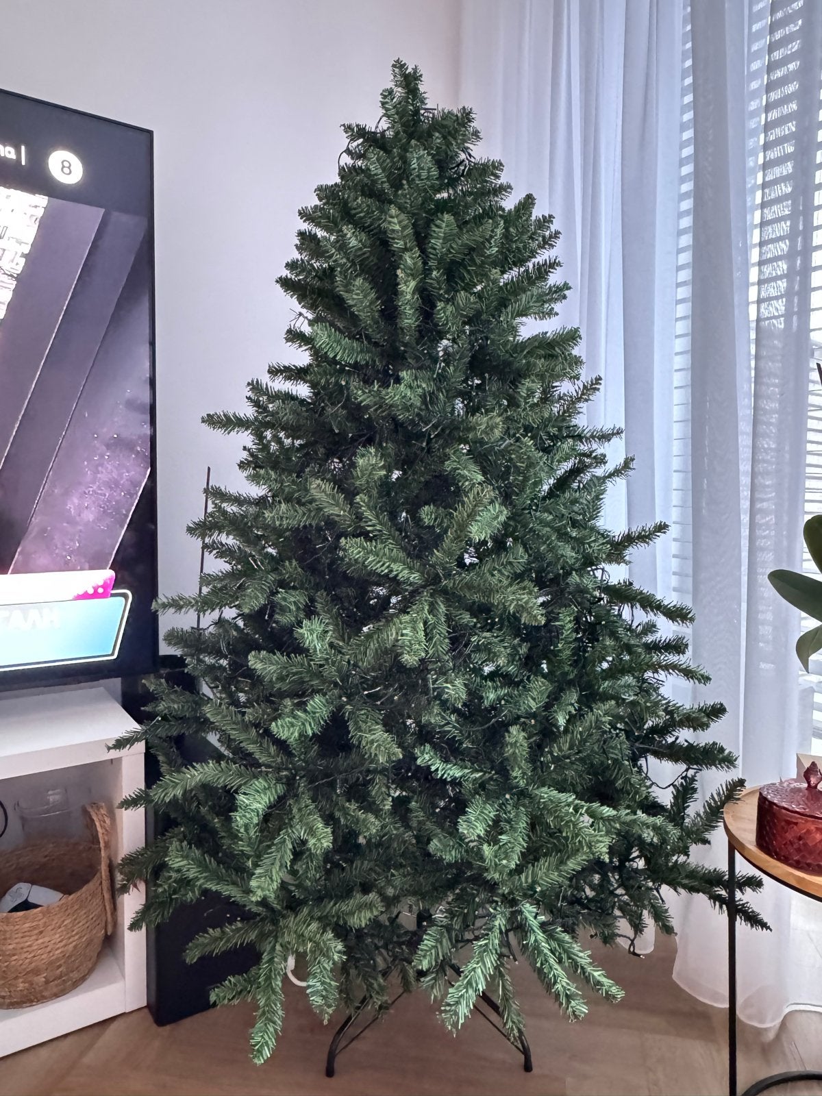 Luxe Kunstkerstboom – 180 cm Royal, Ophalen, Zo goed als nieuw
